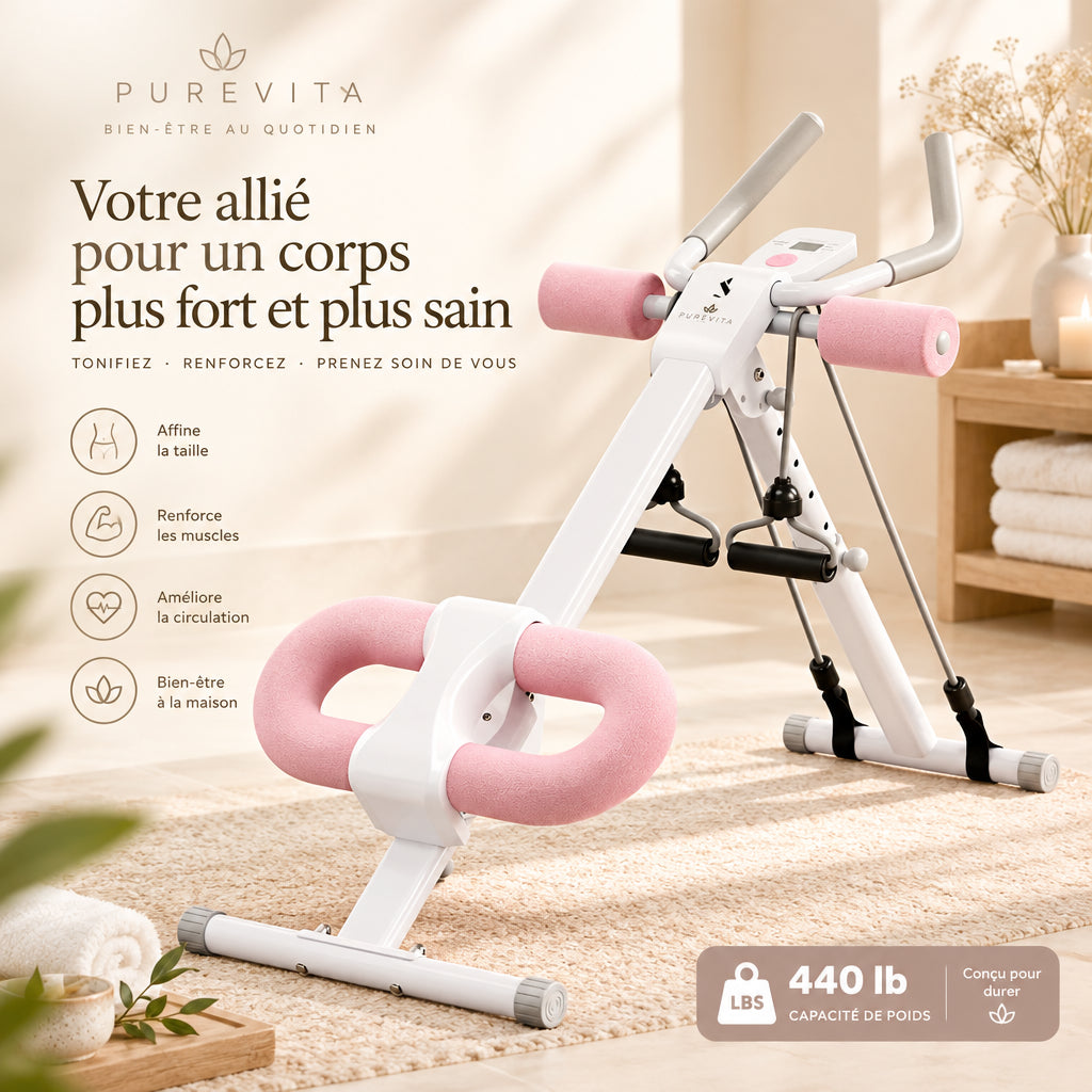 Appareil de Musculation Abdominale Réglable et Pliable