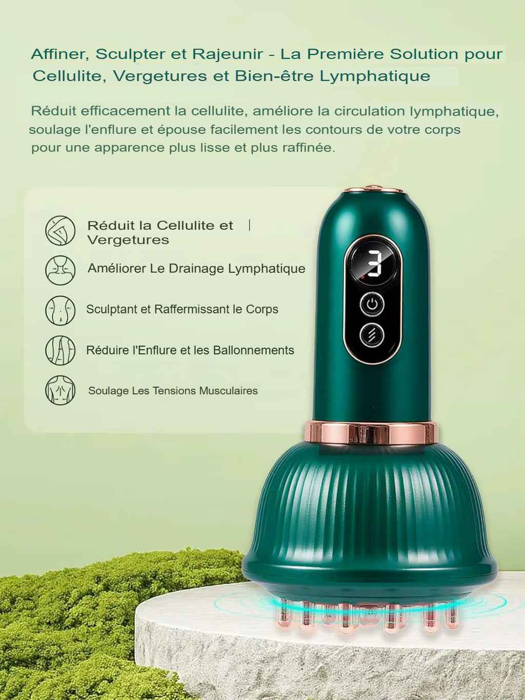 Appareil de massage vert