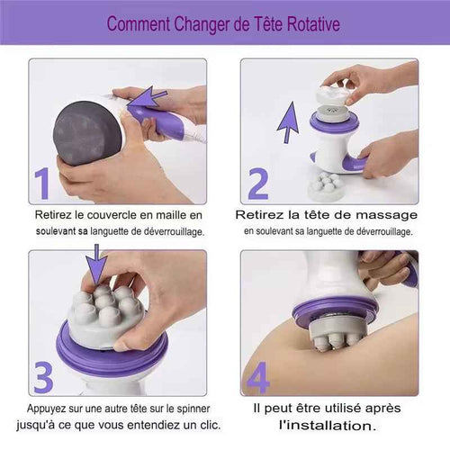 Appareil de massage électrique 5 en 1  utilisation facile