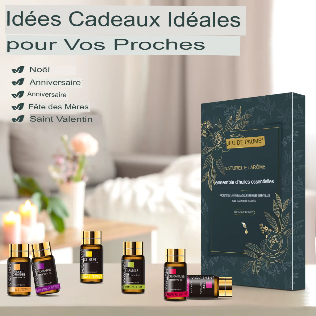  Coffret Cadeau Élite 35 Huiles Essentielles Collection Complète pour Diffuseur Créations 