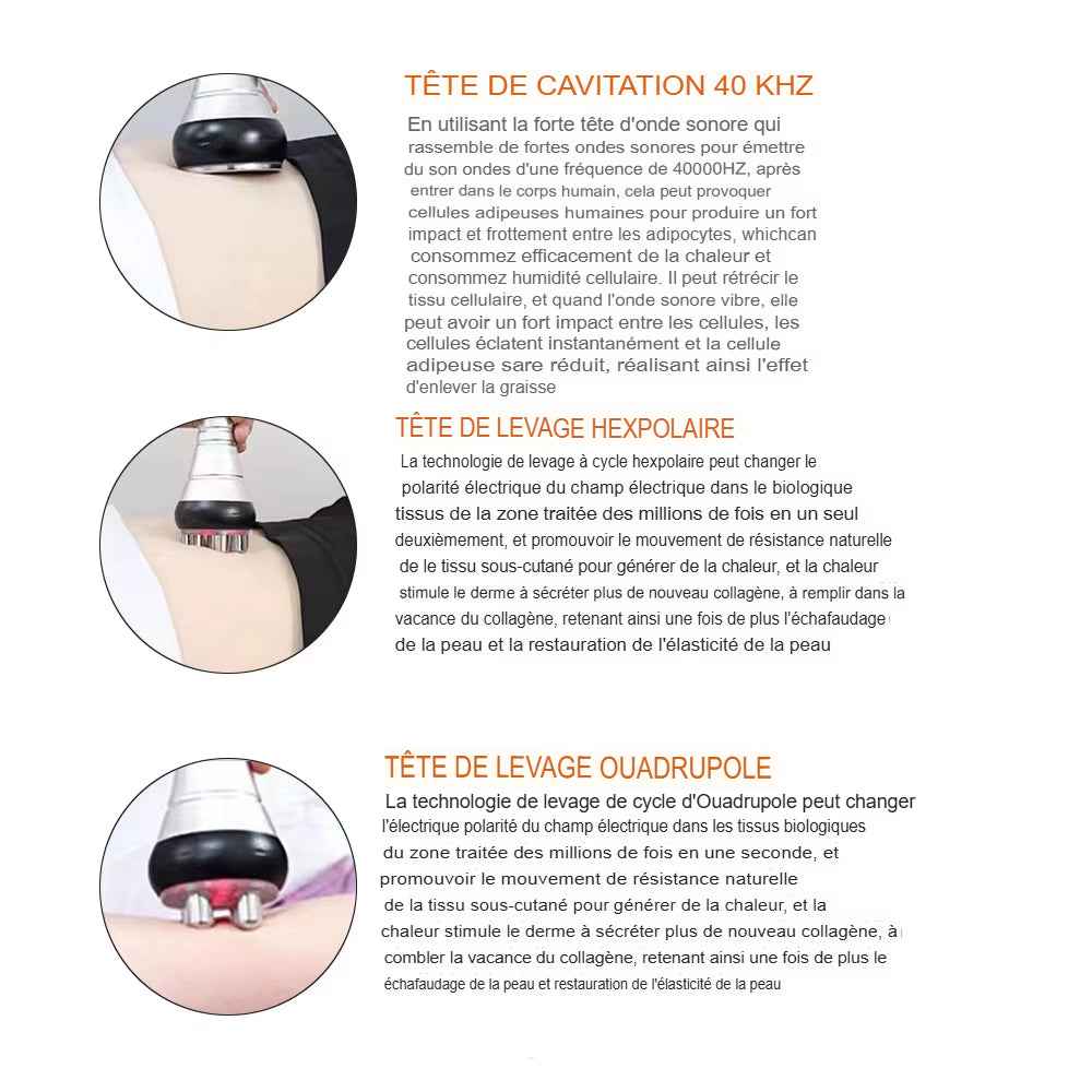 massage corporel 3tétes différentes