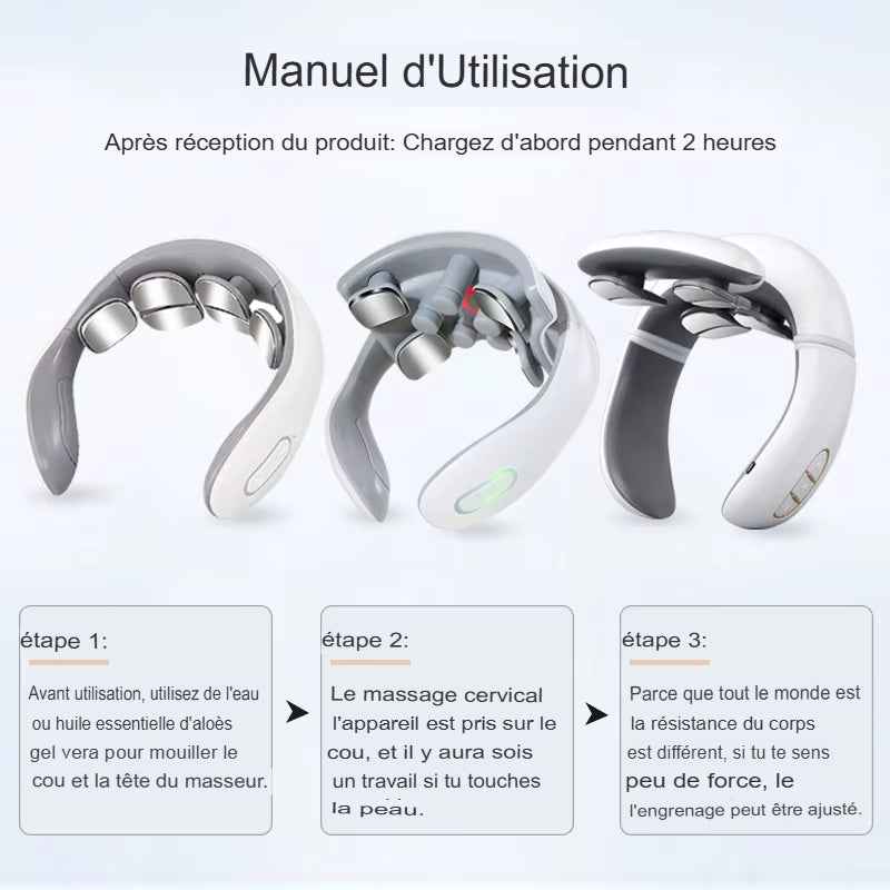Masseur de nuque vibration soulager les tensions cervicales