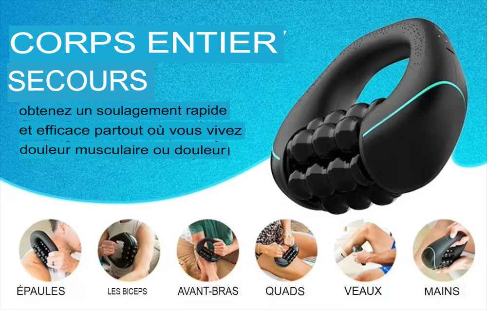 Mini masseur à percussion à rouleaux