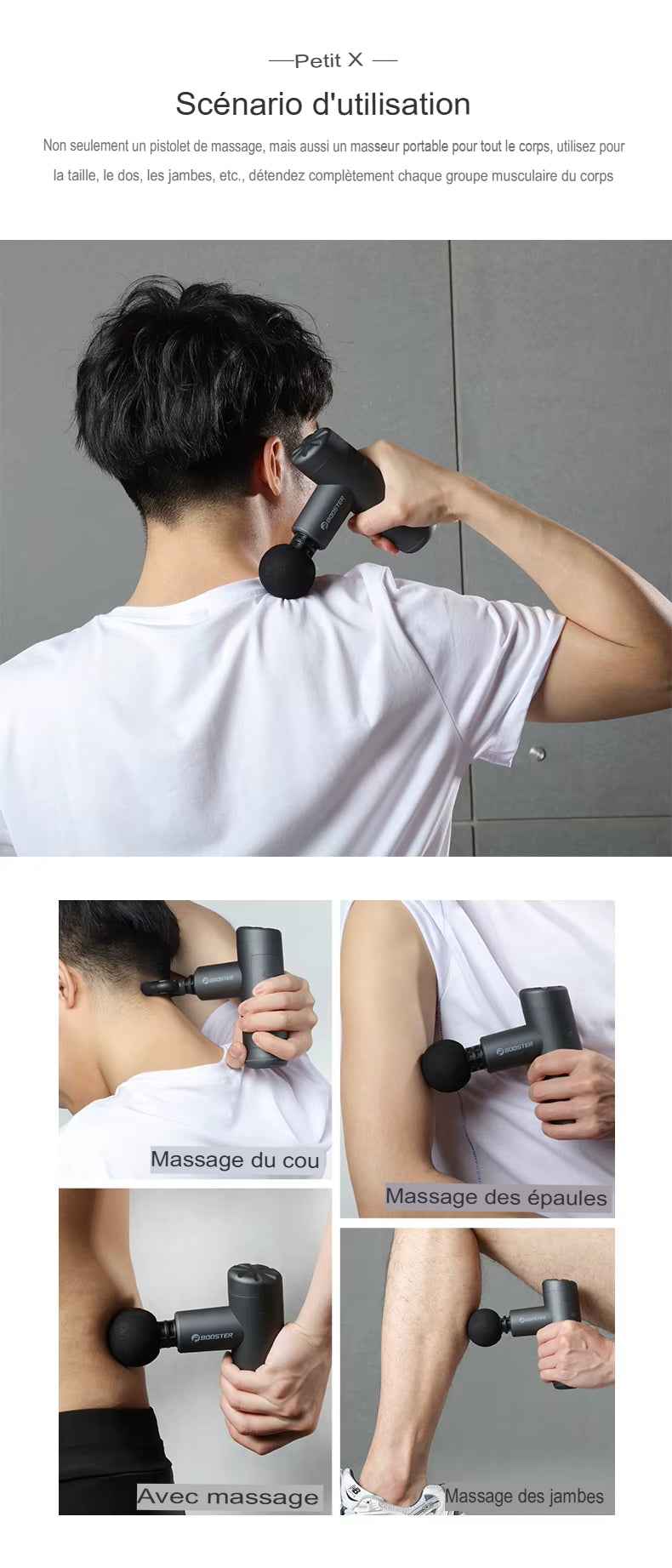 MINI PISTOLET DE MASSAGE BOOSTER éfficce