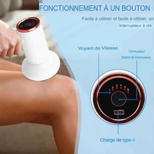 pistolet de massage sans fil  6 vitesses