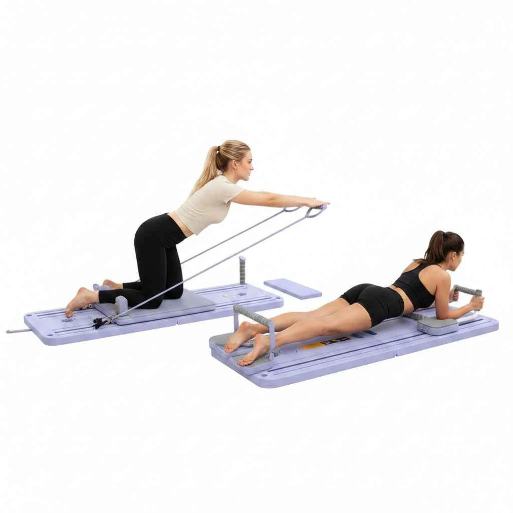 Planche de Pilates pliable dans le salon