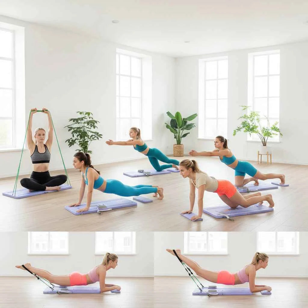 Planche de Pilates pliable facile a transporter