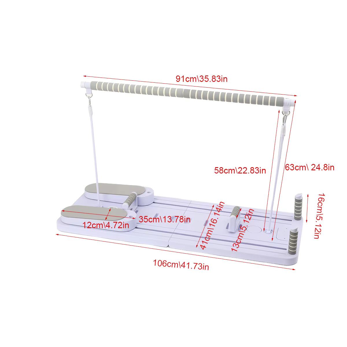 Planche de Pilates pliable pour tout le corps ™  |multifonctionnelle avec rebond automatique