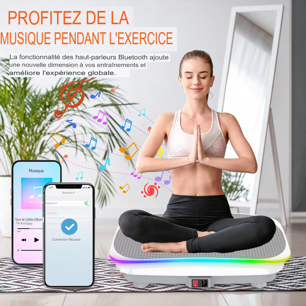 Plateforme vibrante pour tout le corps relaxation complète zen