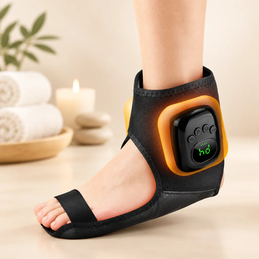 Masseur de Cheville à Compression d'Air Hailicare™|Relaxation Dynamique et Chaleur Douce