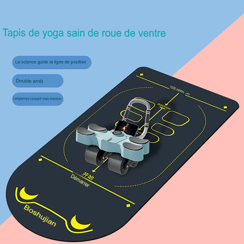 Tapis de yoga antidérapant et absorbant les chocs