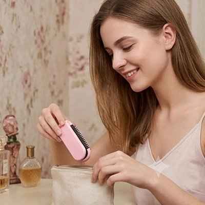 Brosse pour cheveux coloris rose