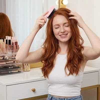 Brosse pour cheveux design pliable modulable