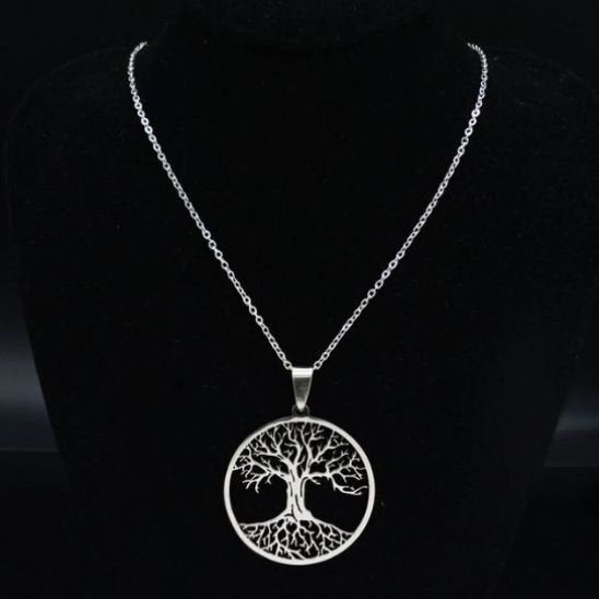 Collier arbre de vie Acier inoxydable