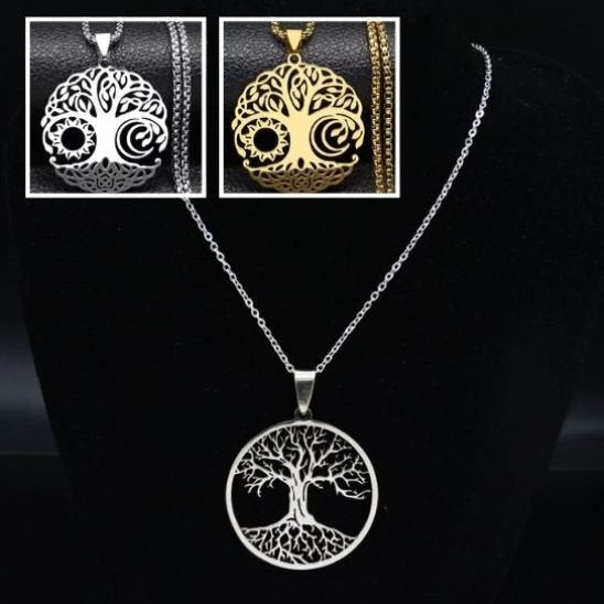 Collier arbre de vie Pendentif ajouré