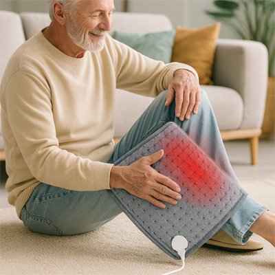 Coussin chauffant jambes