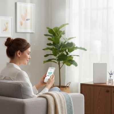 Diffuseur d'huiles essentielles ambiance sereine