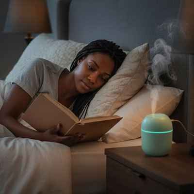 Diffuseur d'huiles essentielles éclairage d'ambiance