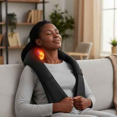 Masseur cervical chauffant