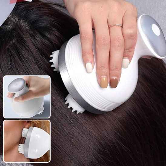 Masseur cuir chevelu moment calme avant le sommeil