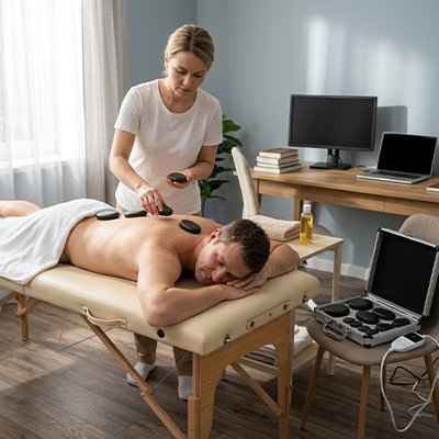 Pierre chaude massage technique ancestrale