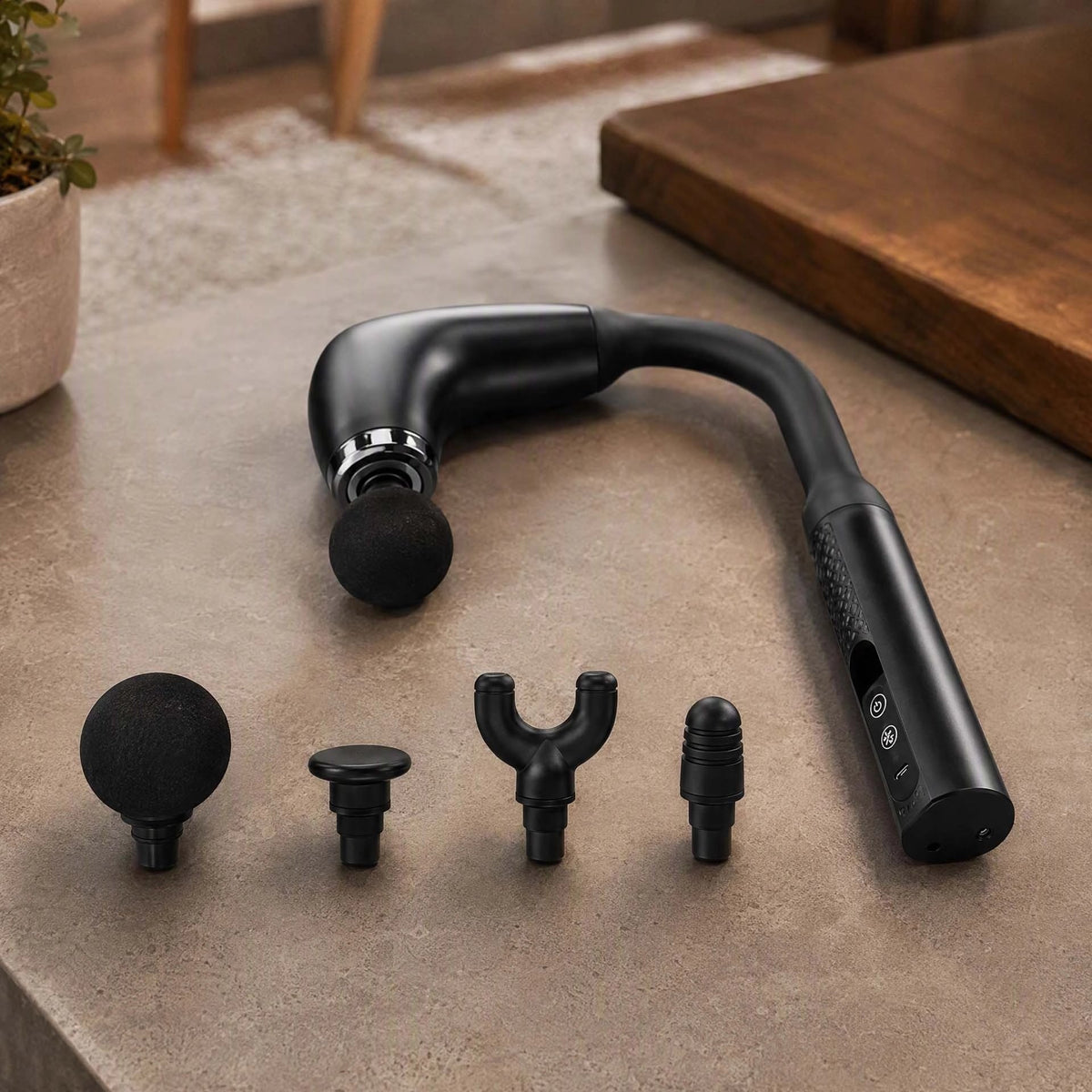 Pistolet-de-massage-quatre-embouts-différents