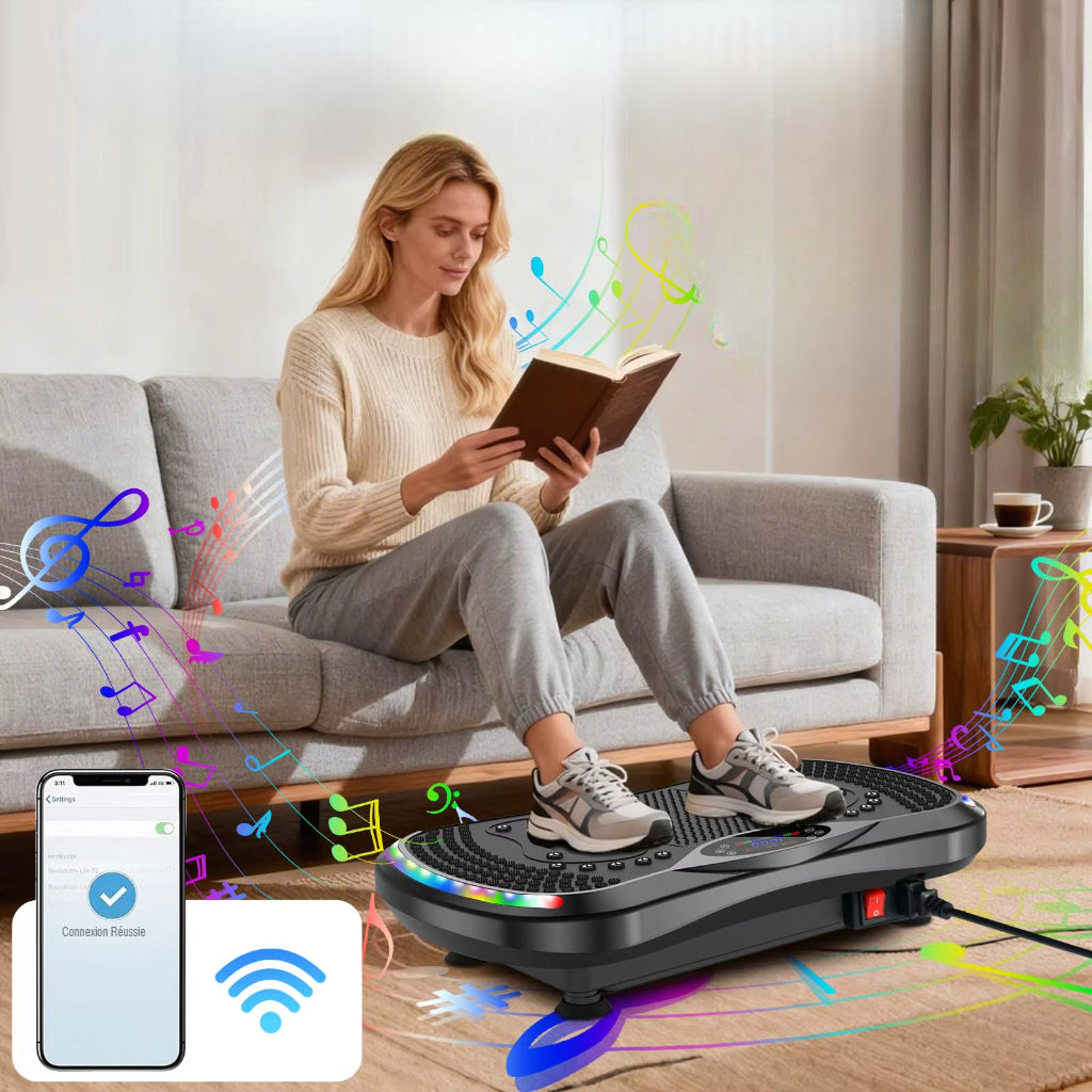 plateforme vibrante Bluetooth