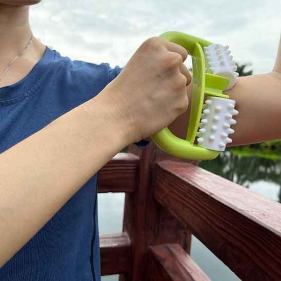 Rouleau de massage design ergonomique