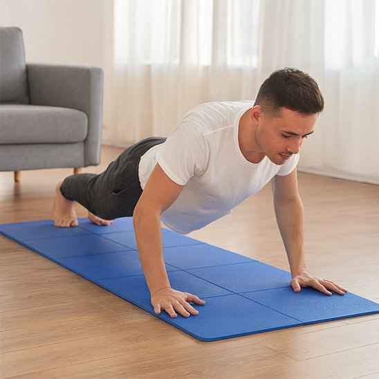 Tapis de gym adapté