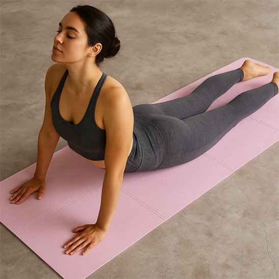 Tapis de yoga confortable pour proteger vos articulations