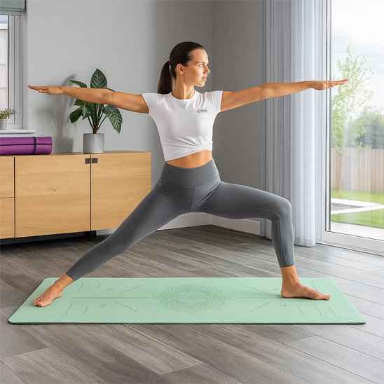 Tapis de yoga pratique sereine
